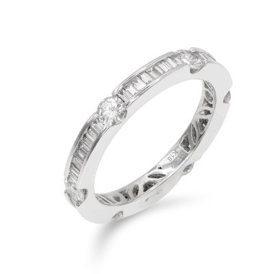  18ct Gold 1.29cts Diamond Full Eternity Ring