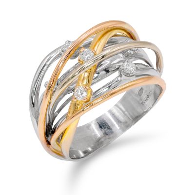 Lumbers 18ct Gold Scatter 0.27cts Diamond Ring