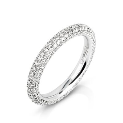 Lumbers Platinum Full Pave 1.19cts Diamond Ring