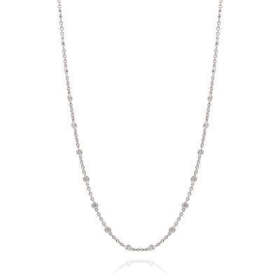 Lumbers 18ct White Gold 1.50cts Diamond Trace Chain