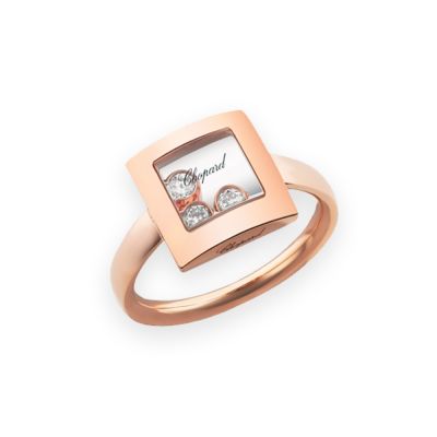  Chopard Happy Diamonds 18ct Gold Square Ring