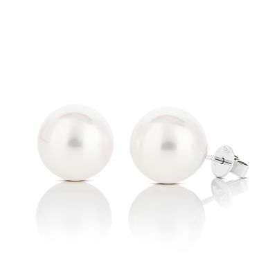 Lumbers 18ct Gold Cultured South Sea Pearl Studs