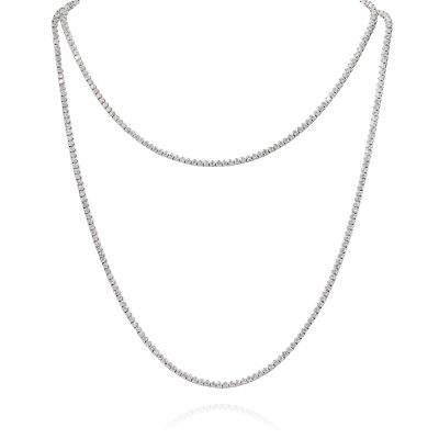 Lumbers 18ct Gold 10.07cts Diamond Necklace - 32"