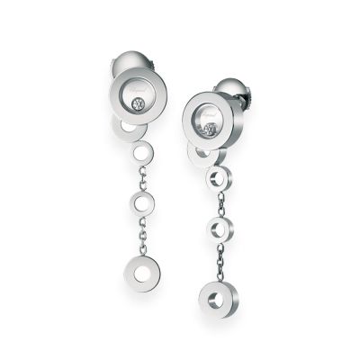  Chopard Happy Bubbles Diamond Drop Earrings