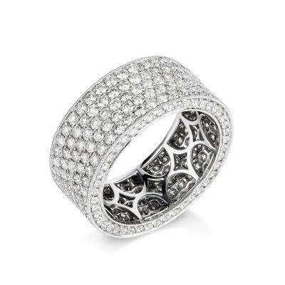 Lumbers Platinum Diamond Full Eternity Ring