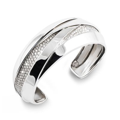 Mattioli Mattioli 18ct White Gold & Diamond Maldamore Cuff