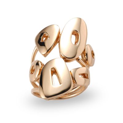 Mattioli Mattioli Puzzle 18ct Rose Gold Dress Ring - 54