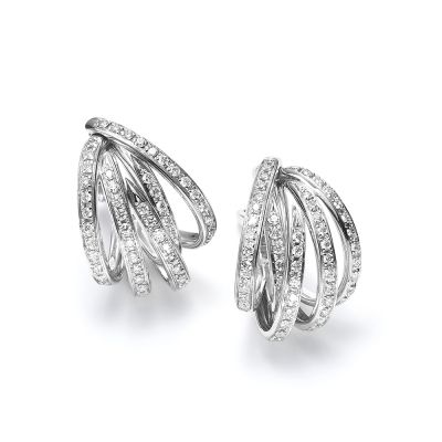 Mattioli Mattioli 18ct White Gold Diamond Tibet Earrings