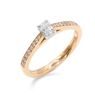 Lumbers 18ct Rose Gold 0.31cts Phoenix Diamond Ring