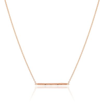 Luxe 9ct Rose Gold 18" Chain with Bar