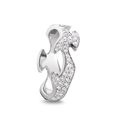 Georg Jensen Georg Jensen 18ct White Gold Fusion Centre Ring