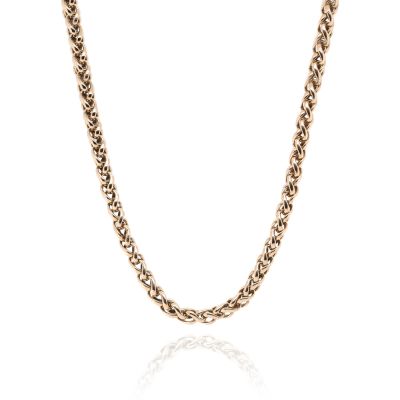 Lumbers Pre-Owned 9ct Gold Braided Curb Chain - 22"