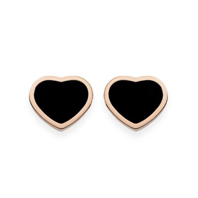 Chopard Chopard Happy Hearts 18ct Gold Onyx Earrings