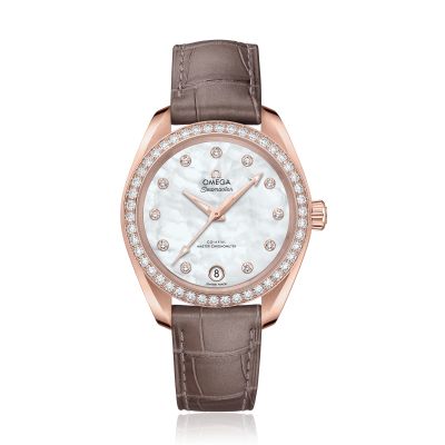 Omega Pre-Owned Omega Aqua Terra 18ct Rose Gold