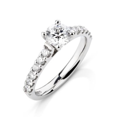 Lumbers Platinum 4 Claw 0.70ct Diamond Solitaire Ring