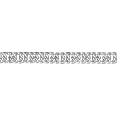 Lumbers Silver Double Handmade Curb - Length 26"