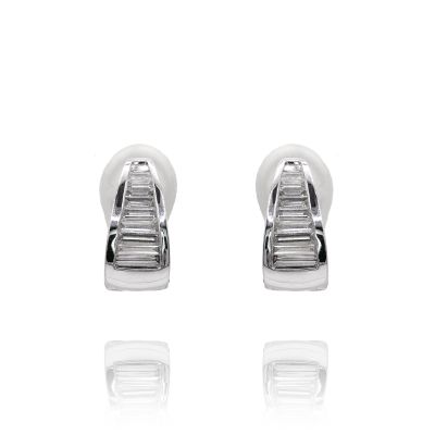 Lumbers 18ct Gold 0.58cts Diamond Small Hoops