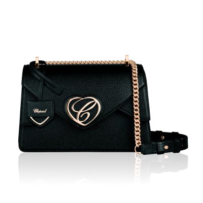 Chopard Chopard Happy Hearts Shoulder Bag in Black