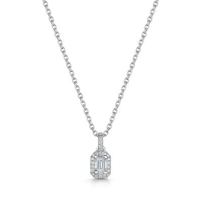 Love Lumbers Love Lumbers 0.25ct Emerald Cut Diamond pendant