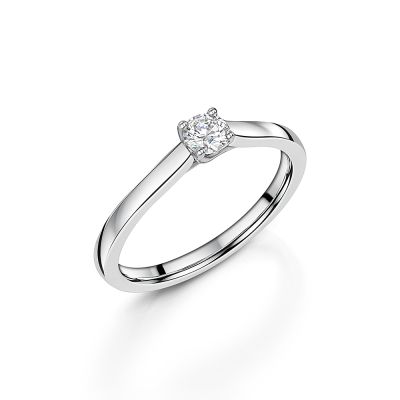  Love Lumbers Round Brilliant Cut Diamond Ring