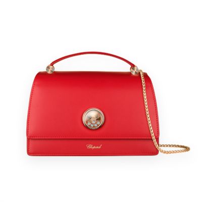 Chopard Chopard Happy Crossbody Bag in Red Calfskin