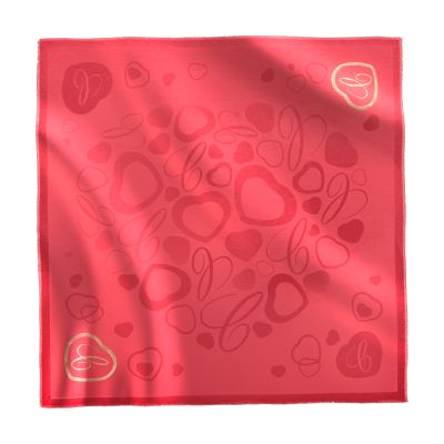 Chopard Chopard Happy Hearts Red & Gold Shawl