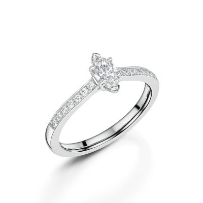 Love Lumbers Marquise Solitaire Ring