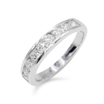 Lumbers 18ct Gold 0.84cts Diamond Channel Set Etenity Ring