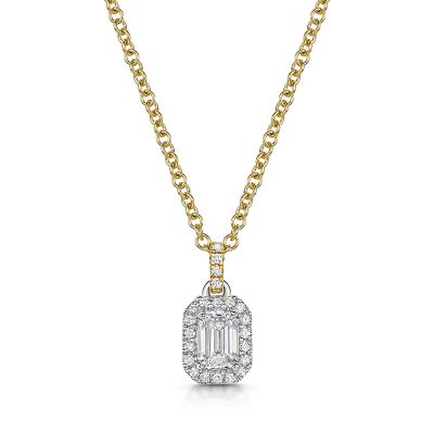 Love Lumbers Love Lumbers 0.70ct Emerald Cut Diamond Pendant