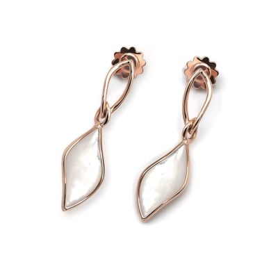  Mattioli 18ct Gold Navette Short Drop Earrings