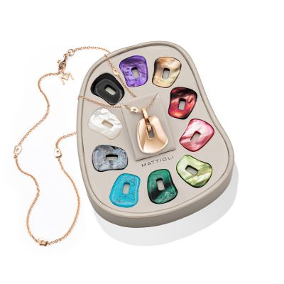 Mattioli Mattioli Puzzle 18ct Gold Mother of Pearl Necklace