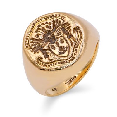 Lumbers Pre-Owned 9ct Gold Seal Engraved Signet Ring