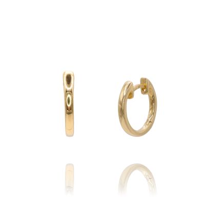 Lumbers 18ct Yellow Gold Simple Small Hoops
