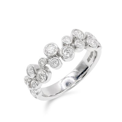 Lumbers 18ct Gold 0.76cts Diamond Scatter Ring