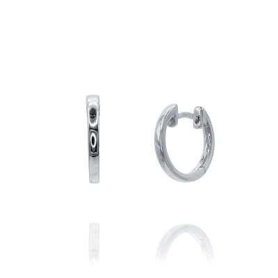 Lumbers Platinum Simple Small Hoops