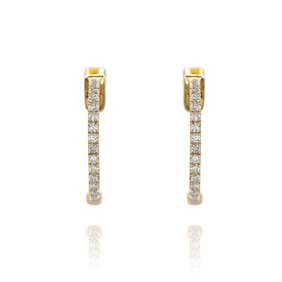Lumbers 18ct yellow Gold 0.34cts Diamond Hoops