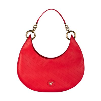 Chopard Chopard Happy Sport Quilted Hobo Bag in Red