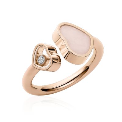 Chopard Chopard Happy Hearts Pink Opal & Diamond Ring