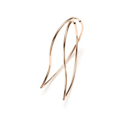 Mattioli Mattioli Vertigo 18ct Rose Gold Hoop Earrings