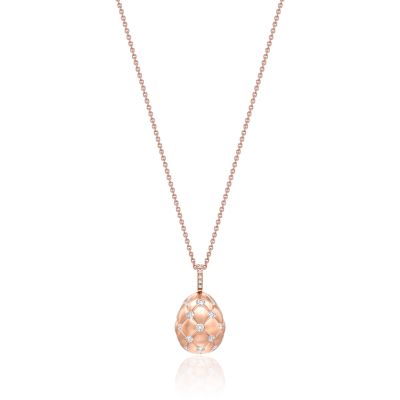 Faberge Faberge Treillage 18ct Gold & Diamond Egg Necklace