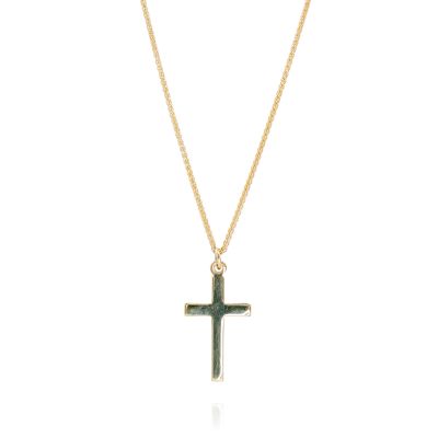 Lumbers 9ct Yellow Gold Plain Cross Pendant