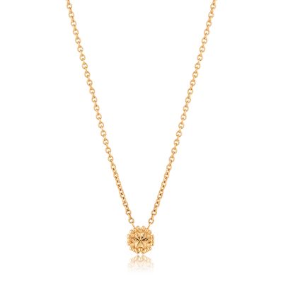 Lumbers Clover 18ct Rose Gold 9mm Necklace