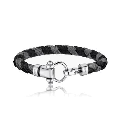 Omega Omega Sailing Bracelet in Black & Grey - 19cm