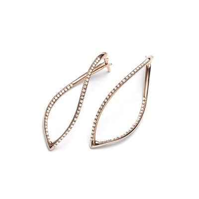 Mattioli Mattioli Navettes 18ct Gold & Diamond Earrings