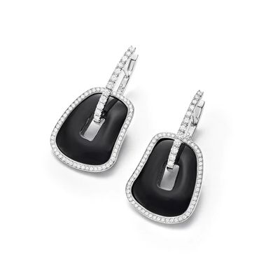 Mattioli Mattioli Puzzle 18ct Diamond & Onyx Earrings