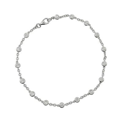 Lumbers 18ct Gold 0.82cts Diamond Speckle Bracelet