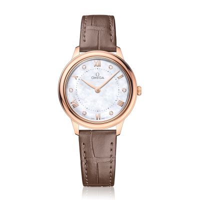Omega Omega Prestige 18ct Rose Gold Diamond Dot Watch
