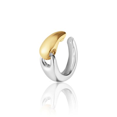 Georg Jensen Georg Jensen Reflect Silver & 18ct Gold Ear Cuff
