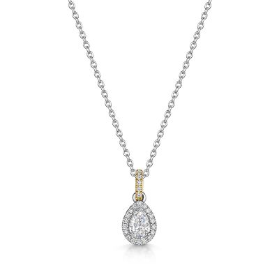  Love Lumbers 0.40ct Pear Cut Diamond Pendant