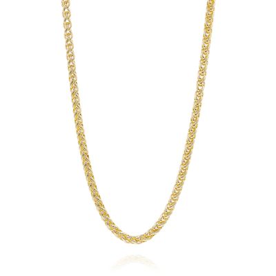 Lumbers 9ct Yellow Gold Braided Curb Chain - 18"